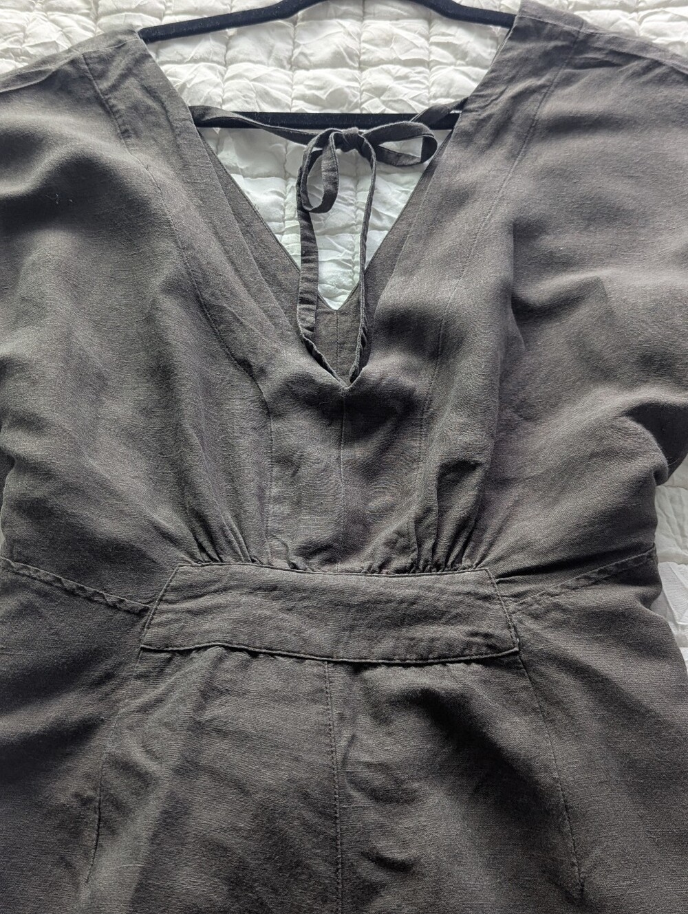Free People Shining Sun One Piece Linen Blend Jumpsuit Size M - Picture 4 of 7